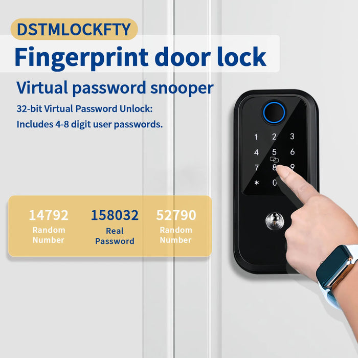 Smart Deadbolt Door Lock Fingerprint Keyless Entry