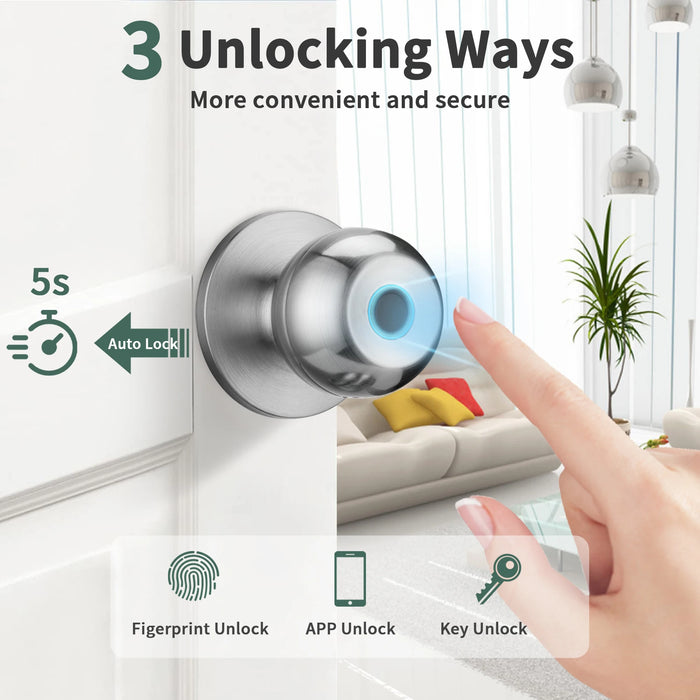 Smart Fingerprint Door Lock For Bedroom