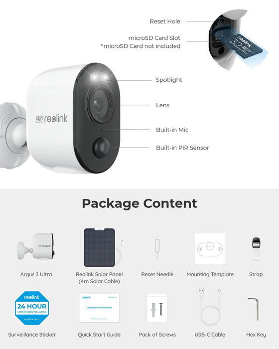 Solar Powered Wireless Security Camera