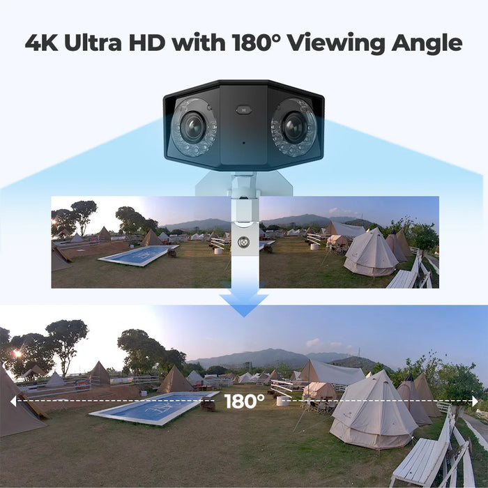 Dual Lens 4K Outdoor Security Camera