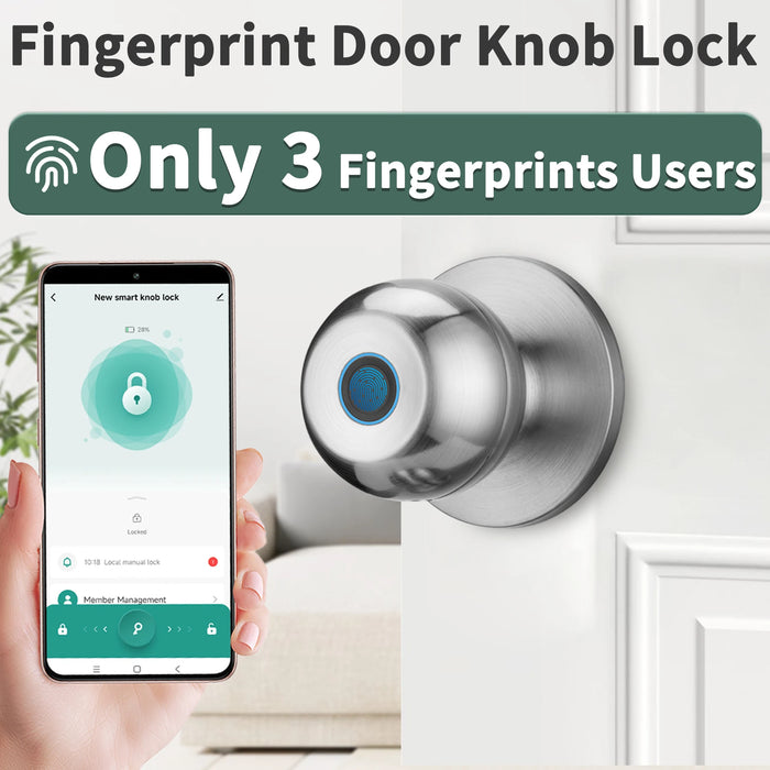 Smart Fingerprint Door Lock For Bedroom